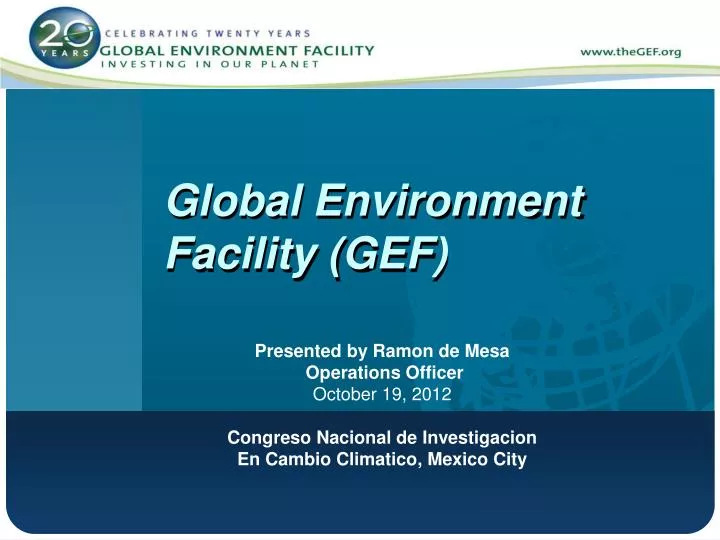 global environment facility gef