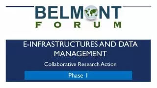 E-Infrastructures and Data Management Collaborative Research Action