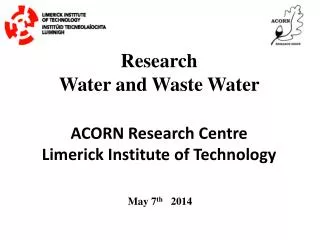 Research Water and Waste Water