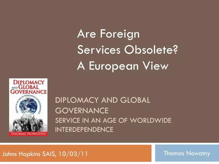 diplomacy and global governance service in an age of worldwide interdependence
