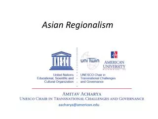 Asian Regionalism
