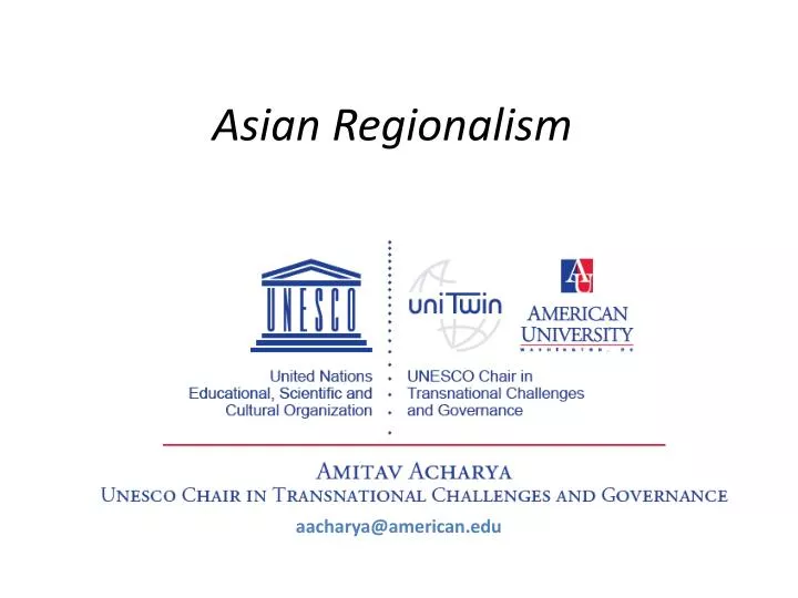 asian regionalism