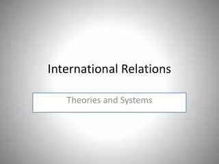 International Relations