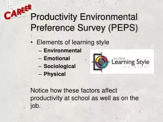 Productivity Environmental Preference Survey (PEPS)