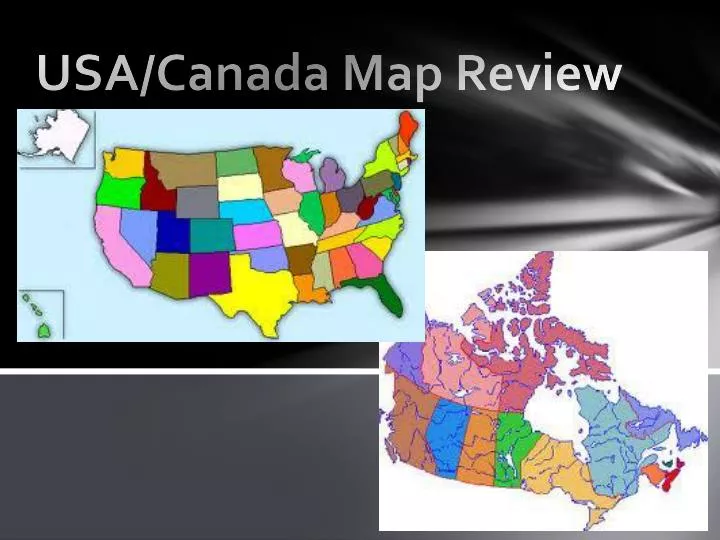 usa canada map review