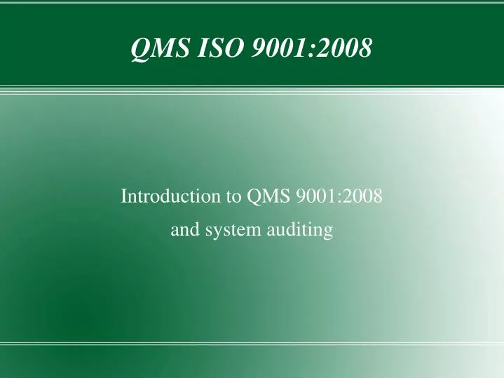 qms iso 9001 2008