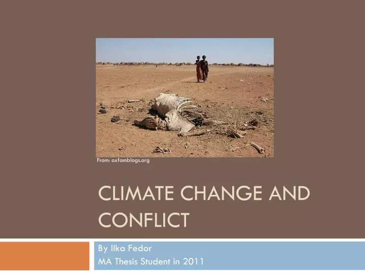 climate change and conflict