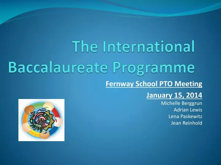 the international baccalaureate programme