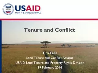 Tenure and Conflict
