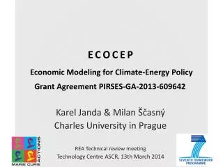 ECOCEP Economic Modeling for Climate-Energy Policy
