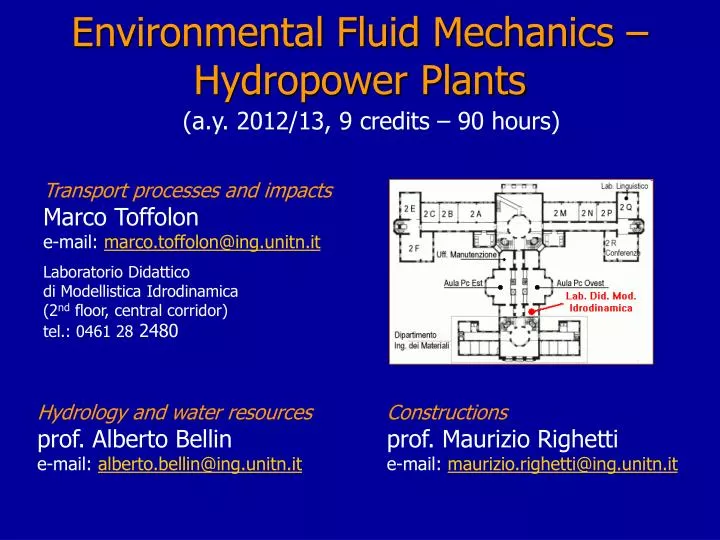 environmental fluid mechanics hydropower plants