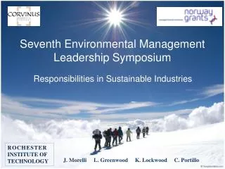 Seventh Environmental Management Leadership Symposium