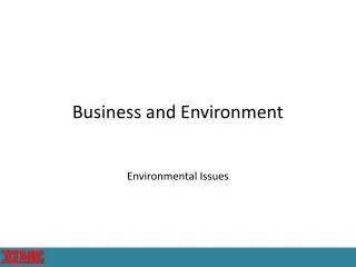 Business and Environment