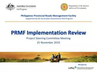 PRMF Implementation Review