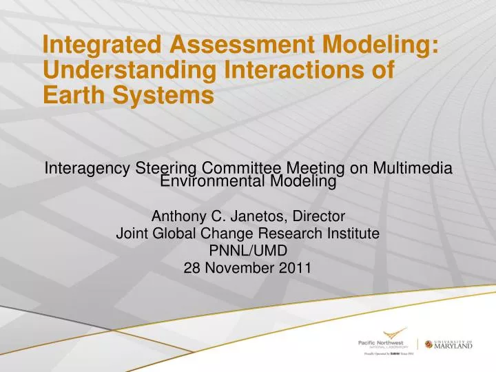 integrated assessment modeling understanding interactions of earth systems