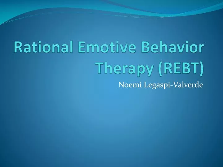 rational emotive behavior therapy rebt