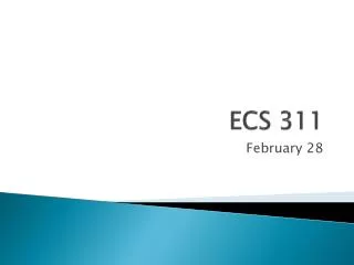 ECS 311