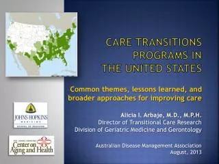 Care transitions programs in the United States