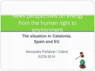 News perspectives on energy from the human right to environment