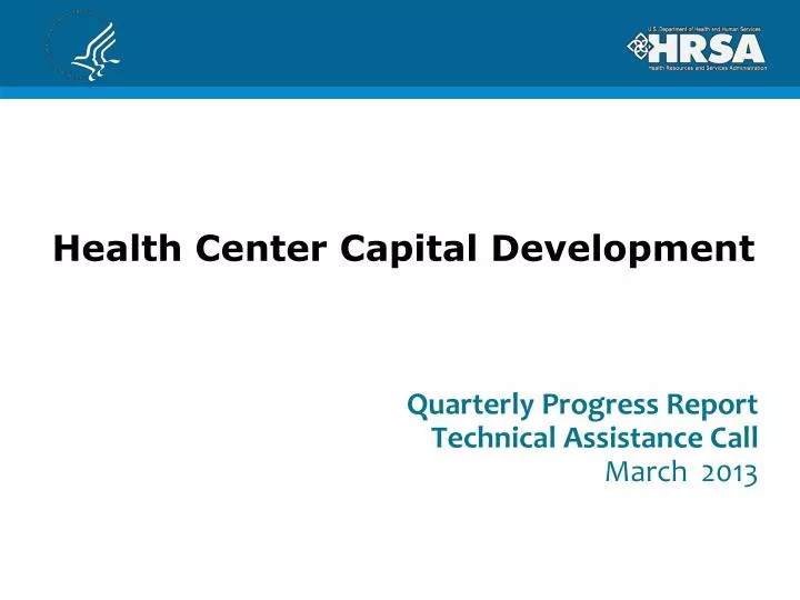 health center capital development