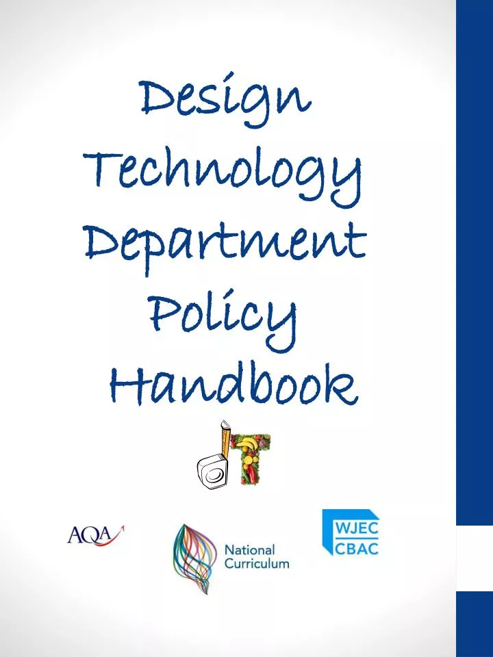 design technology department policy handbook
