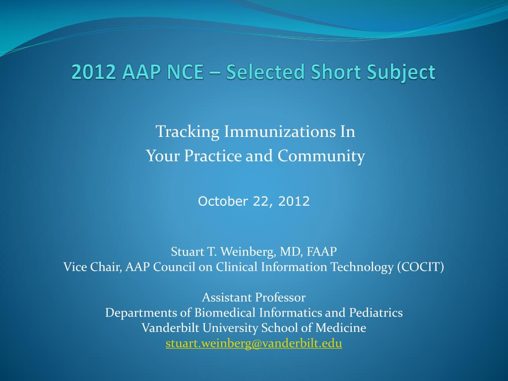 PPT - 2012 AAP NCE – Selected Short Subject PowerPoint Presentation ...