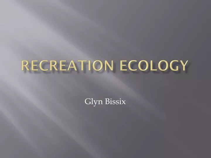 recreation ecology