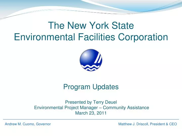 the new york state environmental facilities corporation
