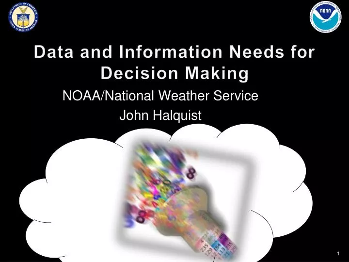 data and information needs for decision making