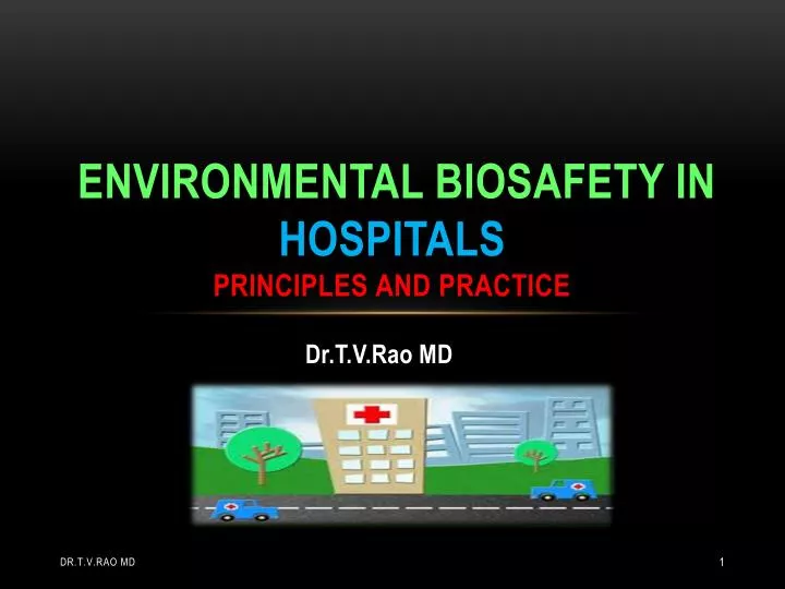 environmental biosafety in hospitals principles and practice