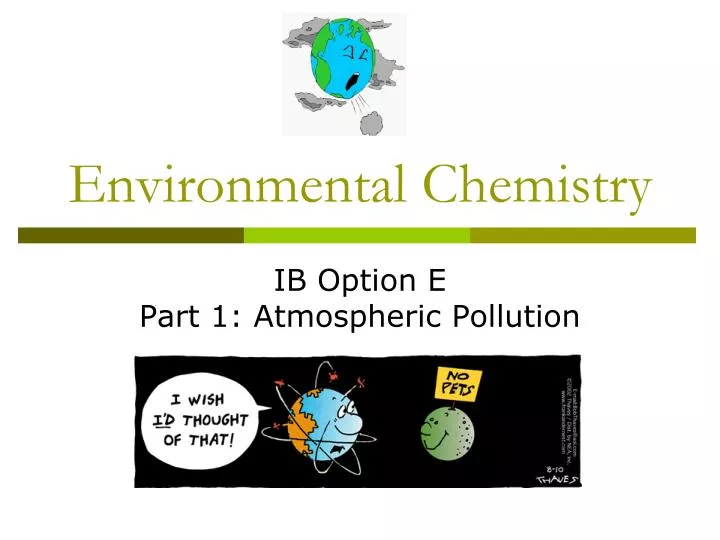 environmental chemistry