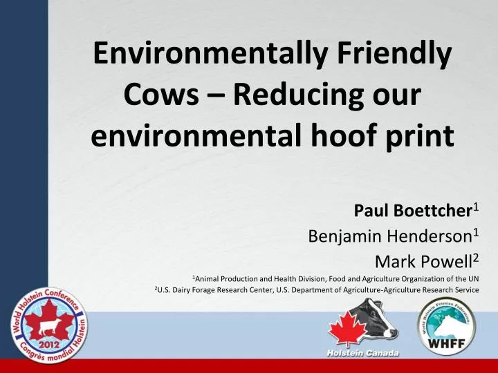 environmentally friendly cows reducing our environmental hoof print