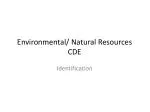 Environmental/ Natural Resources CDE - slide 1