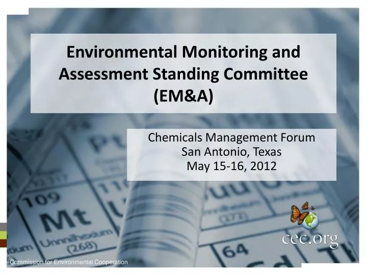 environmental monitoring and assessment standing committee em a