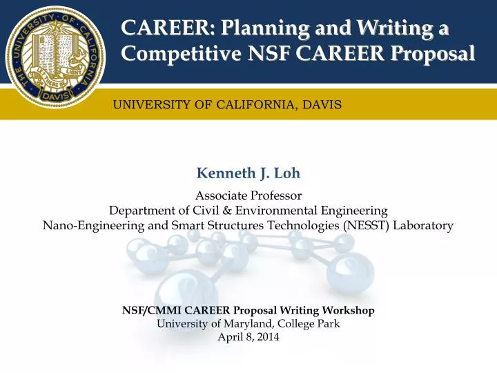 career planning and writing a competitive nsf career proposal