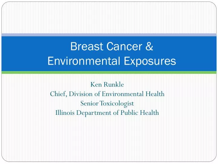 breast cancer environmental exposures
