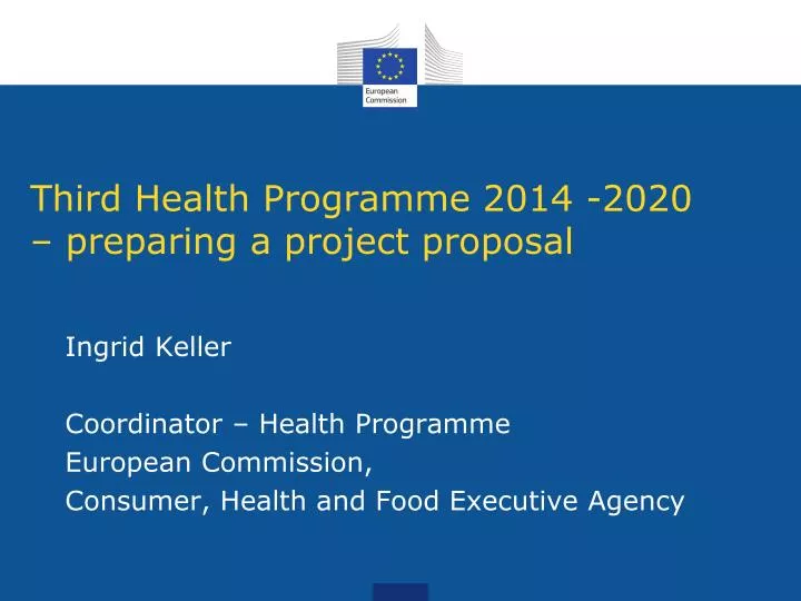 third health programme 2014 2020 preparing a project proposal
