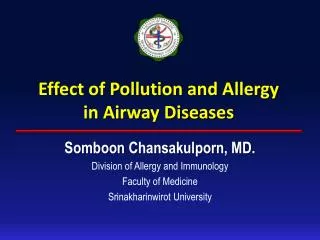 Effect of Pollution and Allergy in Airway Diseases