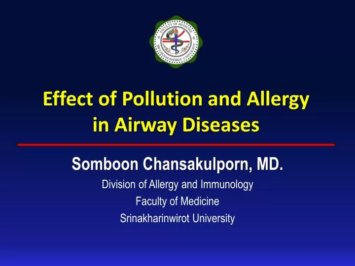 effect of pollution and allergy in airway diseases