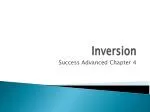 PPT - Fronting and inversion PowerPoint Presentation, free download ...