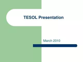 TESOL Presentation