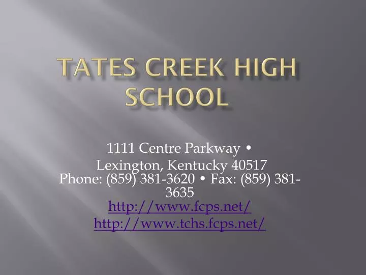 tates creek high school