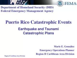 Puerto Rico Catastrophic Events