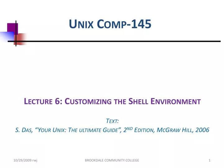 unix comp 145