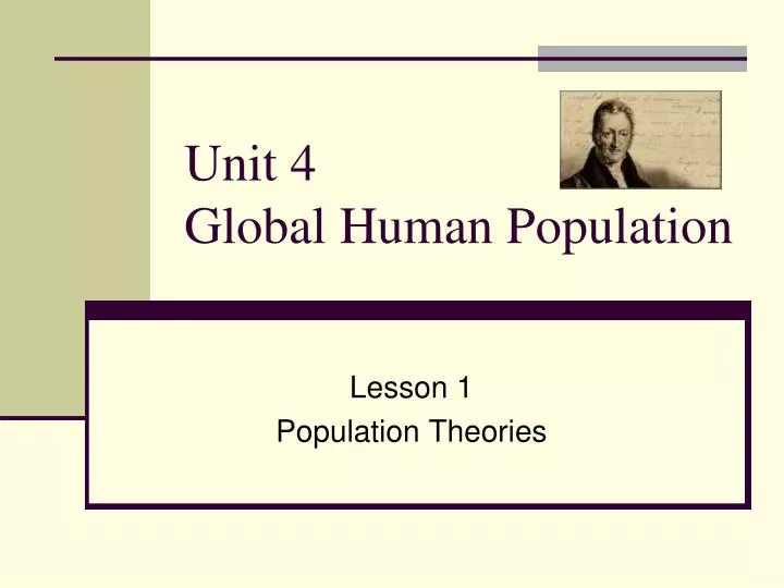unit 4 global human population