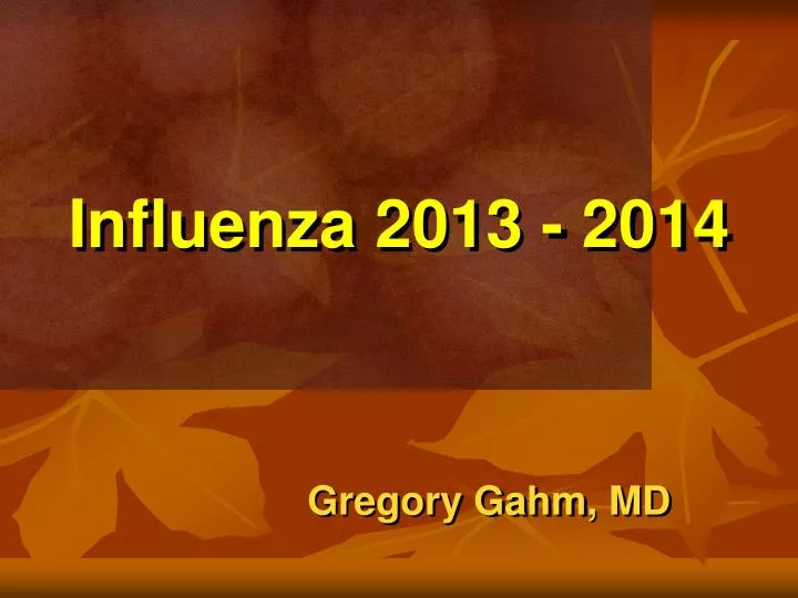 influenza 2013 2014