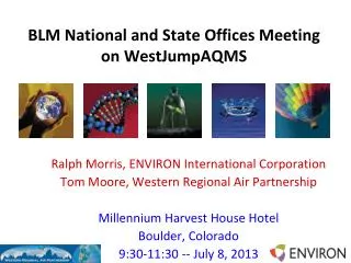 BLM National and State Offices Meeting on WestJumpAQMS