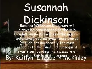 Susannah Dickinson