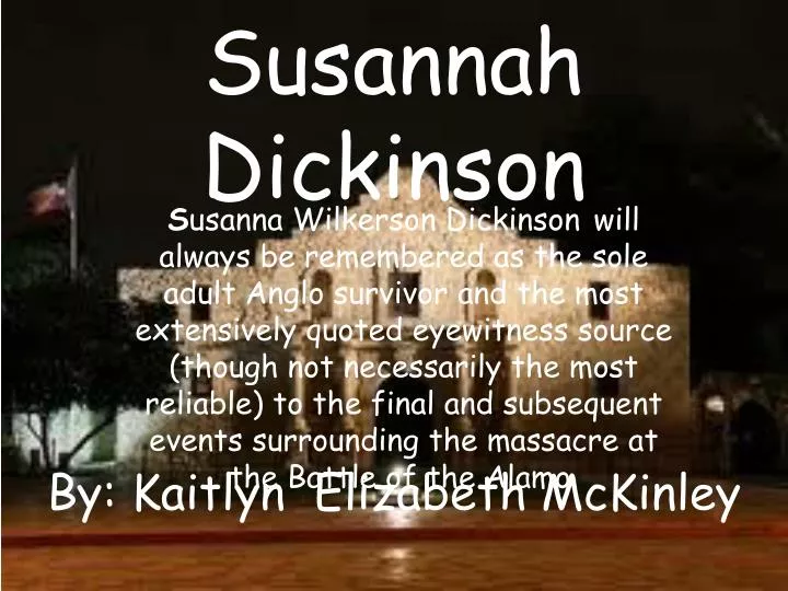 susannah dickinson