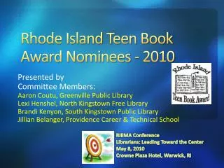 Rhode Island Teen Book Award Nominees - 2010